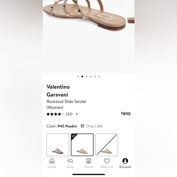 VALENTINO GARAVANI ROCKSTUD SLIDE SANDAL - Picture 6 of 7